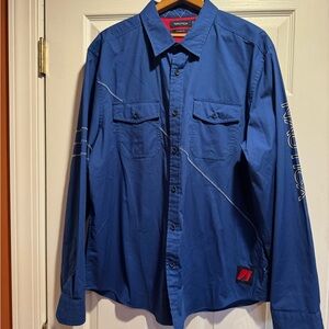 Nautica Blue Lightweight Shirt Jacket XL